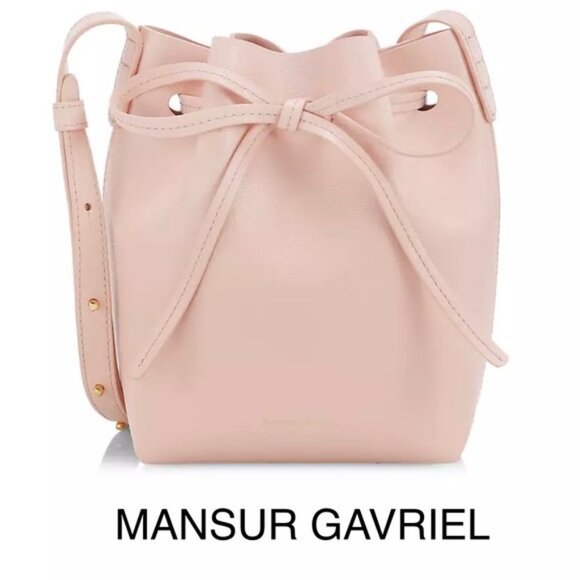 🆕NWT Mansur Gavriel Mini Bucket Bag in Dahlia (Pink) - Picture 1 of 15